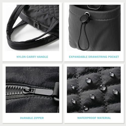 Tote Bag for Women, Lightweight Work & Travel Tote, Black