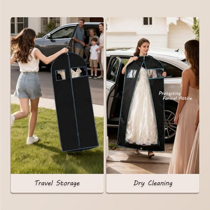 3 Pack 60 inch Dress Garment Bags - size: 3Pack 60"