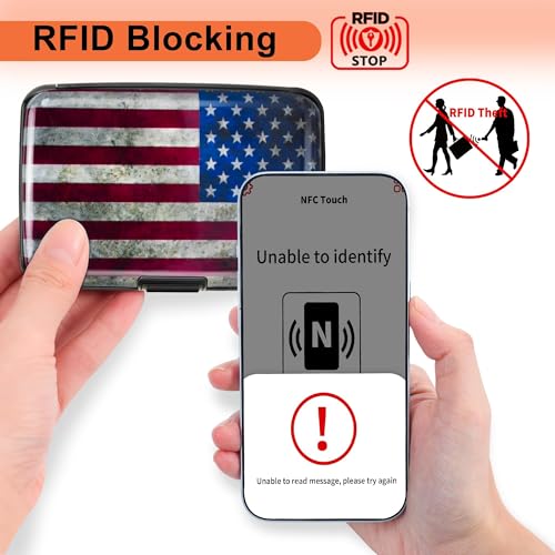 Mayski Credit Card Holder for Women RFID Blocking Wallet, Flag - color: Flag