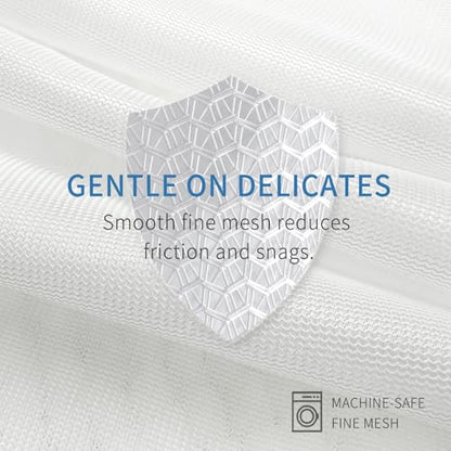 Muchfun 4Pcs Durable Fine Mesh Laundry Bags for Delicates - size: 1Large, 2Medium, 1Small