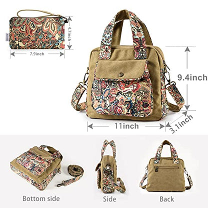 Black Butterfly Boho Small Crossbody Bag for Women, Floral Shoulder Bag - color: Red-plus
