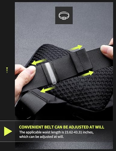 Peicees Mini Anti Theft Crossbody Sling Bag Small Chest Bag Dual Pocket Water Resistant Fanny Pack Running Phone Holder - size: Small