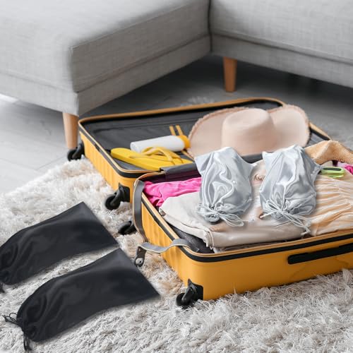 Patelai 20 Pcs Satin Shoe Bags for Travel 17.7 x 7.9 Inch with Drawstring