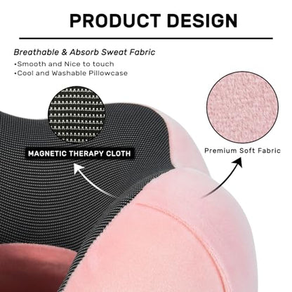 urnexttour Neck Pillow Airplane Travel Pillow 2 Pack Grey and Pink - color: Grey&pink