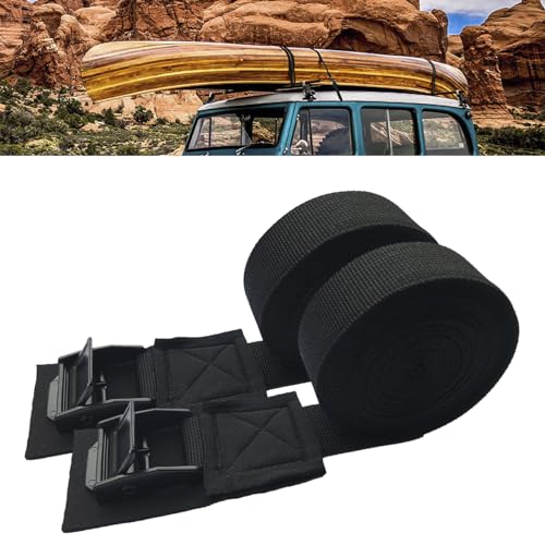 Padded Cam Buckle Tie Down Straps, 1 in x 10 ft, 2 Pack - color: Black 2 Pack, size: 1"x10'