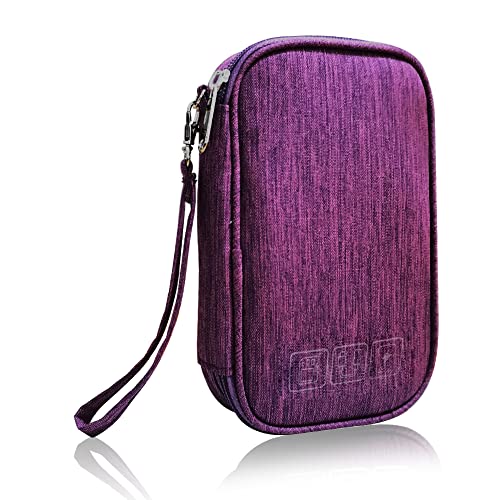 Electronic Organizer Bag - Travel Cord Organizer Case - Purple - color: Purple