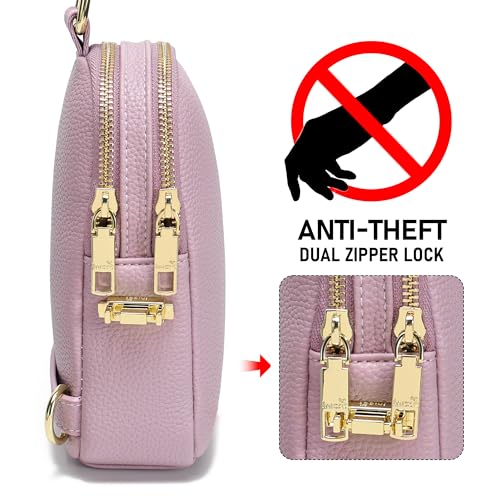 INICAT Anti Theft Crossbody Bag for Women, Small Sling Purse - color: Purple, size: Small