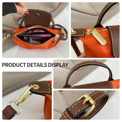 Mini Crossbody Bag for Women - Adjustable Strap Shoulder Purse, Small Spacious Tote with Zipper Pockets for Phone Wallet Keys - color: Grey