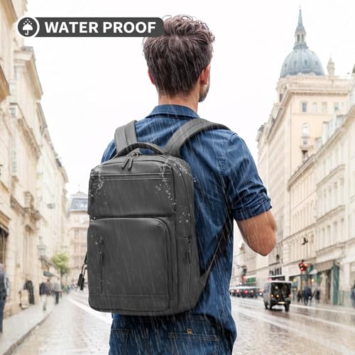 20L 15.6 Inch Laptop Backpack Anti Theft Flight Approved Gray - color: Gray