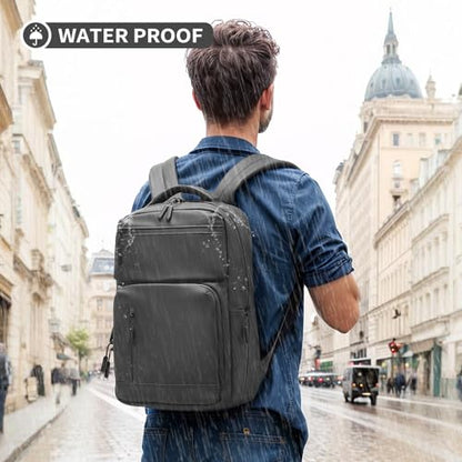 20L 15.6 Inch Laptop Backpack Anti Theft Flight Approved Gray - color: Gray