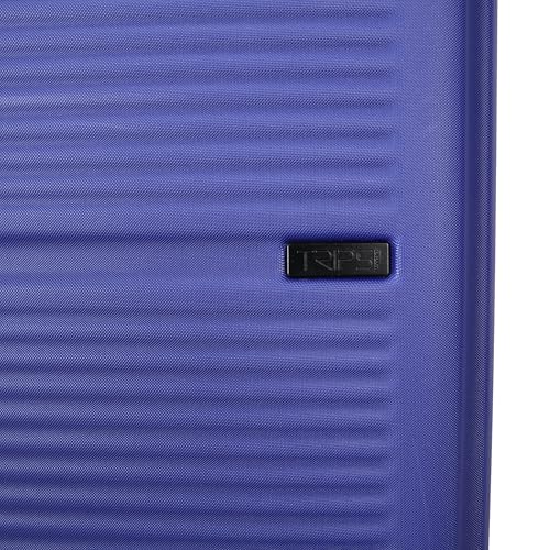 TRIPS AXIS 28-Inch Lightweight Durable Hardside 8-Wheel Spinner Checked Suitcase Size Luggage, Navy - color: Navy, size: LARGE CHECKED