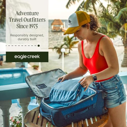 Eagle Creek Pack-It Reveal Expansion Cube - Adjustable Storage Expansion Cube for Travel - Durable Compression Zipper - Water-Resistant - Sustainable - Medium - Blue Dawn - color: Blue Dawn