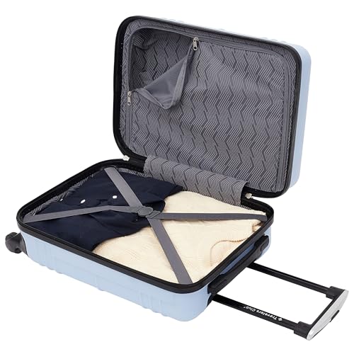 Travelers Club 22" Richmond Spinner Carry-On Luggage, Blue - color: Blue