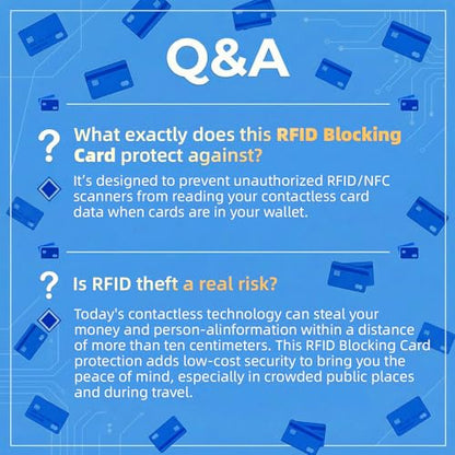 2 Pack RFID Blocking Card, Slim Contactless NFC Debit Credit Card Protector for Wallets,Safe Card RFID Cards Blocker, Anti-Theft for Credit Card Passort ID Card, Travle Accessories for Men & Women - style: 2