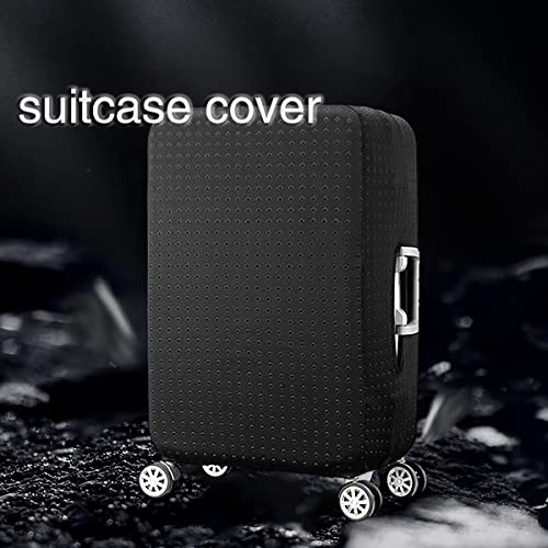 Luggage Cover, Protective Washable Suitcase Cover - Travel Elastic Spandex Suitcase Protector Fits 22 to 24Inch Black - color: Black, size: M: Fit 22-24 Inch Luggage