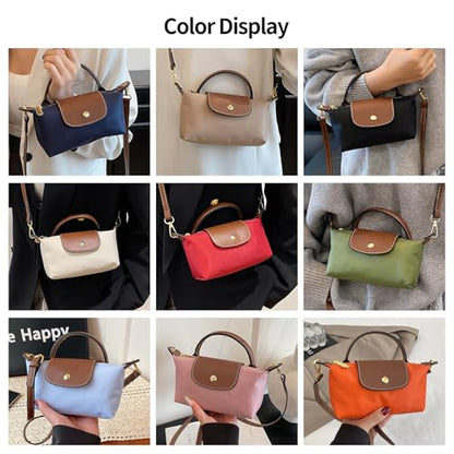 Mini Crossbody Bag for Women - Adjustable Strap Shoulder Purse, Small Spacious Tote with Zipper Pockets for Phone Wallet Keys - color: Grey