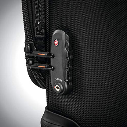Samsonite Pro Travel Softside Expandable Luggage with Spinner Wheels, Black, Checked-Large 29-Inch - size: Checked-Large 29-Inch