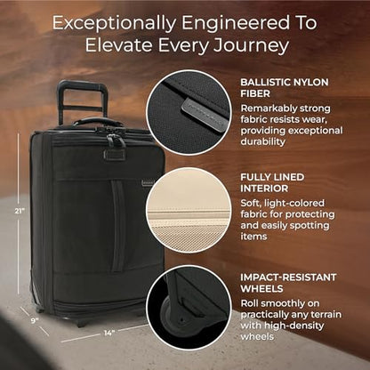 Expandable Cabin Bag - color: Black, style: Global 2-wheel Carry-on Duffle