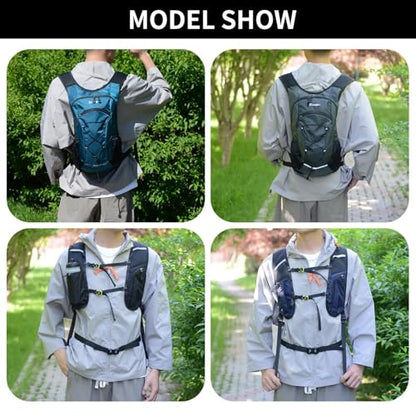 DOJUNS Hiking Backpack Lightweight Travel Backpack 20L Waterproof Hiking Daypacks Camping Backpack for Men Women (Dark Blue) - color: Dark Blue