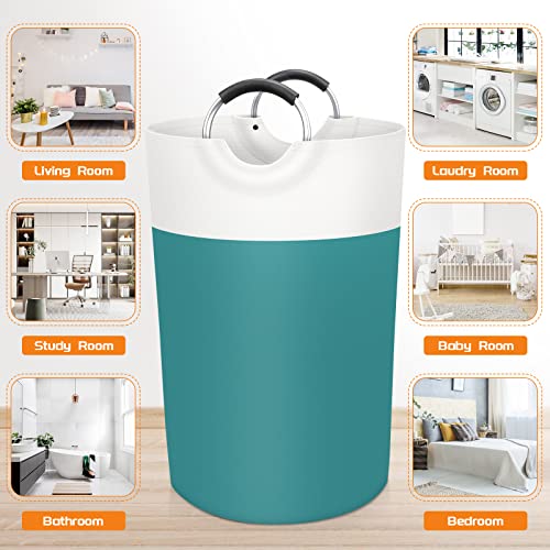 BlissTotes 115L Laundry Basket, Freestanding Collapsible Hamper, Green - color: Green, size: 115L
