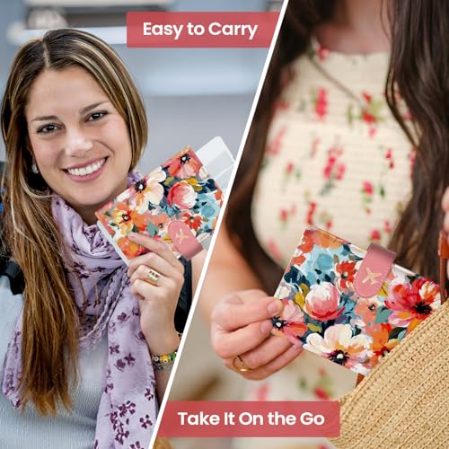 Passport Holder for Travel, RFID Blocking Wallet with Magnetic Closure - color: Z-Garden