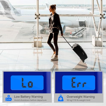 Luggage Scale Dr.meter Travel Essentials Luggage Weight Scale Backlight LCD - color: 1 * Blue