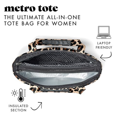 Fit & Fresh 2-in-1 Insulated Lunch & Travel Tote - color: Leopard