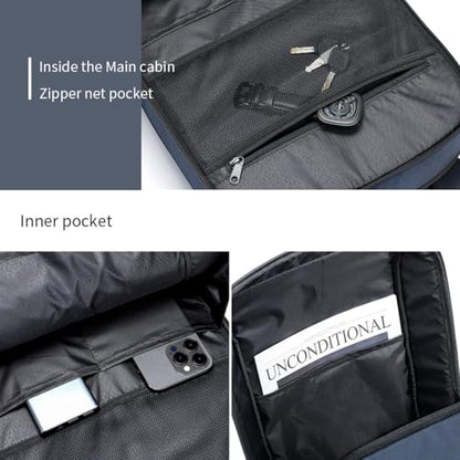 Kingsons Business Laptop Bag Carry on Travel Backpack for Men Women - color: Ks25054-black-us-1