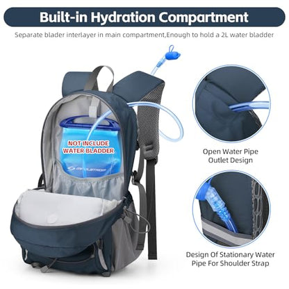 RealCool 20L Lightweight Hiking Backpack, Small Travel Daypack for Camping - color: Blue, size: 20L