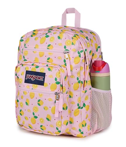 JanSport 34L Big Backpack - 15 Inch Laptop Sleeve, Lemonade Stand - color: Lemonade Stand Pink