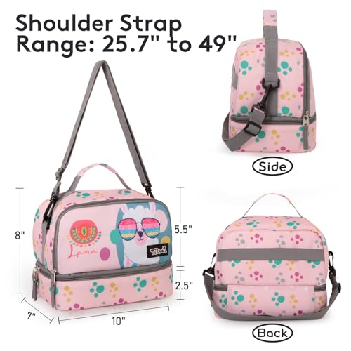 Tilami Rolling Backpack for Boys and Girls,Cool alpaca - color: Cool Alpaca