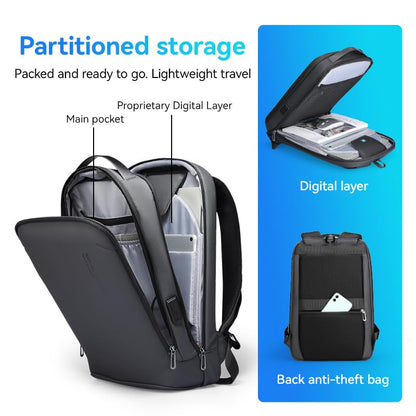 MARK RYDEN Slim Laptop Backpack for Men, 15.6 Inch Tech Backpack - color: Graphite Gray, size: 20L - 15.6" Laptop