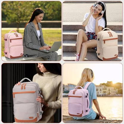 40L Travel Backpack, Flight Approved Carry On Laptop Backpack - color: Purple, size: Large