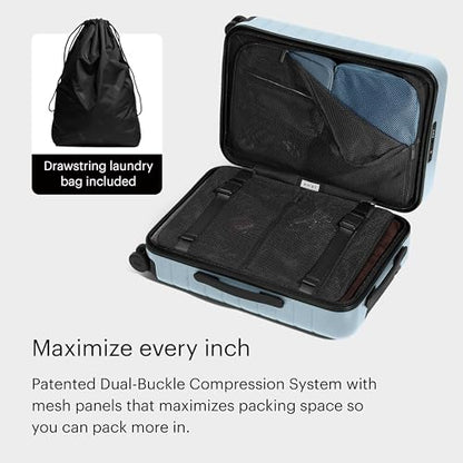 Away The Carry-On Luggage, 22-inch Lightweight Hardside Spinner Suitcase - color: Sky Blue