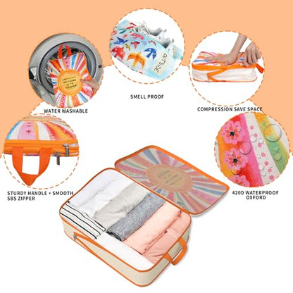 여행용 수하물 정리함을 위한 압축 패킹 큐브, 자연스러운 삶, 8개 세트 - color: 자연스러운 삶, size: 8개 세트