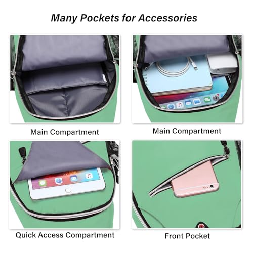 MOSISO Small Sling Bag for Men, Crossbody Shoulder Chest Daypack Bag - color: Wllow Green