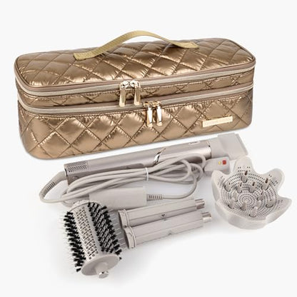 Anti-Drop Travel Case for Dyson Airwrap & Shark FlexStyle - color: Gold