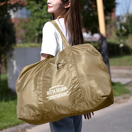 Veki Small Duffle Bag for Travel, Lightweight Carry On Bags, Khaki, M - color: Khaki, size: M