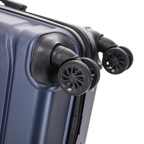 DUKAP SENSE 28-Inch Large Hardside Spinner Luggage Durable Zippered Blue - color: Blue, size: 28 Inch, style: Sense Single