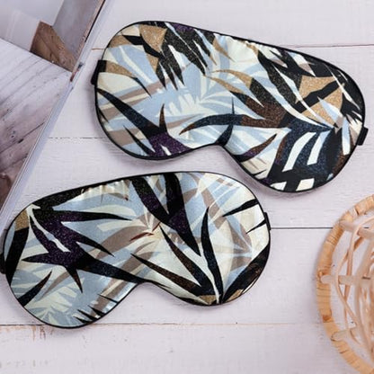 Maxfeel Feel 100% Pure Silk Eye Mask Sleep Eye Mask Eye Cover Eyeshade Sleeping Eye Mask Floral Colors (#35) - color: #35