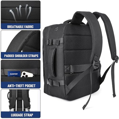 HILOMON Carry-on Backpack for Traveling Flight Approved Personal Item Bag
