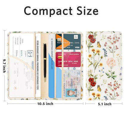 CoBak Car Registration and Insurance Holder - color: L-Butterfly Wonderland