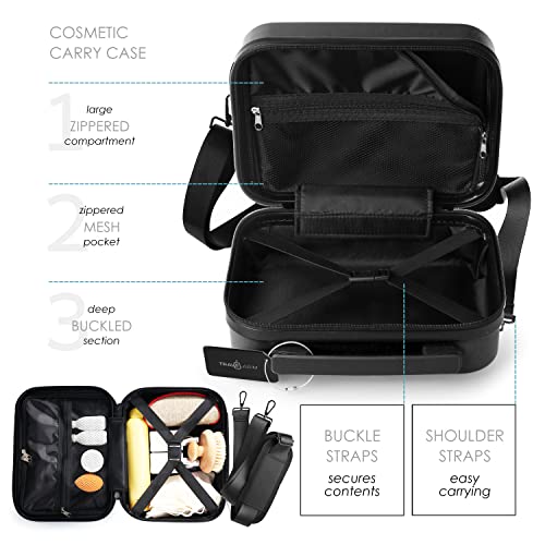 TRAVELARIM 20 Inch Carry On Luggage 22x14x9 Airline Approved Suitcase - color: Black, size: Carry-on 20 Inch