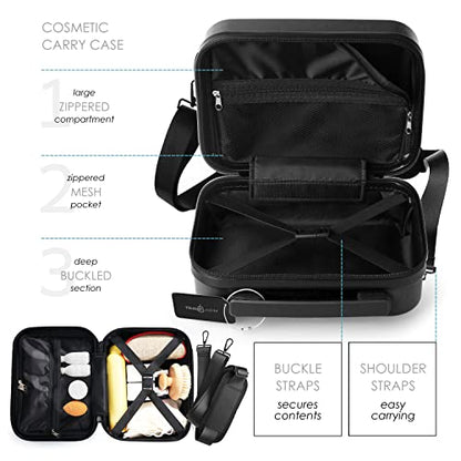 TRAVELARIM 20 Inch Carry On Luggage 22x14x9 Airline Approved Suitcase - color: Black, size: Carry-on 20 Inch