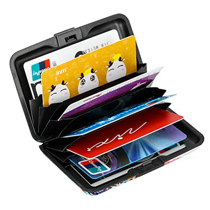 ELFISH RFID Aluminum Wallet Credit Card Protector Case Holder for Men Women - color: Big Eye