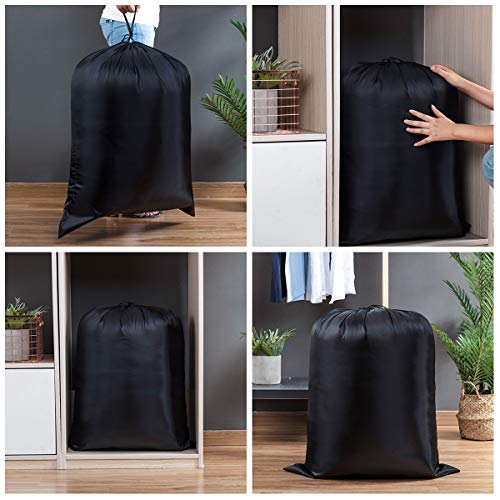 Extra Large Laundry & Storage Bag (Black, 27"x35" - 2 Pack) - size: 27"x35" - 2 Pack