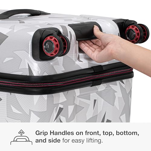 Traveler's Choice Maxporter II Polycarbonate Hardside Trunk with Spinner Wheels, White Camo, 31-Inch Large Trunk - color: White Camo, size: 31-inch Large Trunk