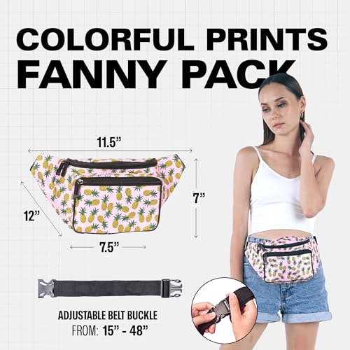 SoJourner Waterproof Fanny Pack, Pineapple - color: Pineapple v2