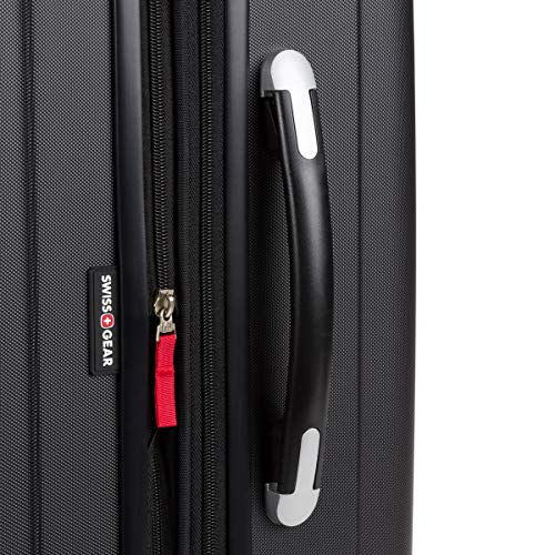 SwissGear 7585 Hardside Expandable Luggage with Spinner Wheels, Black, Checked-Medium 23-Inch - color: Black, size: Checked-Medium 23-Inch