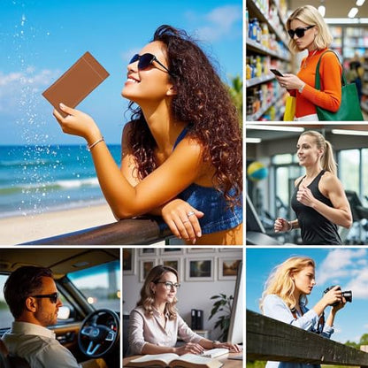 Soft Glasses Case for Sunglasses Eyeglass Slim Pouch - color: Caramel